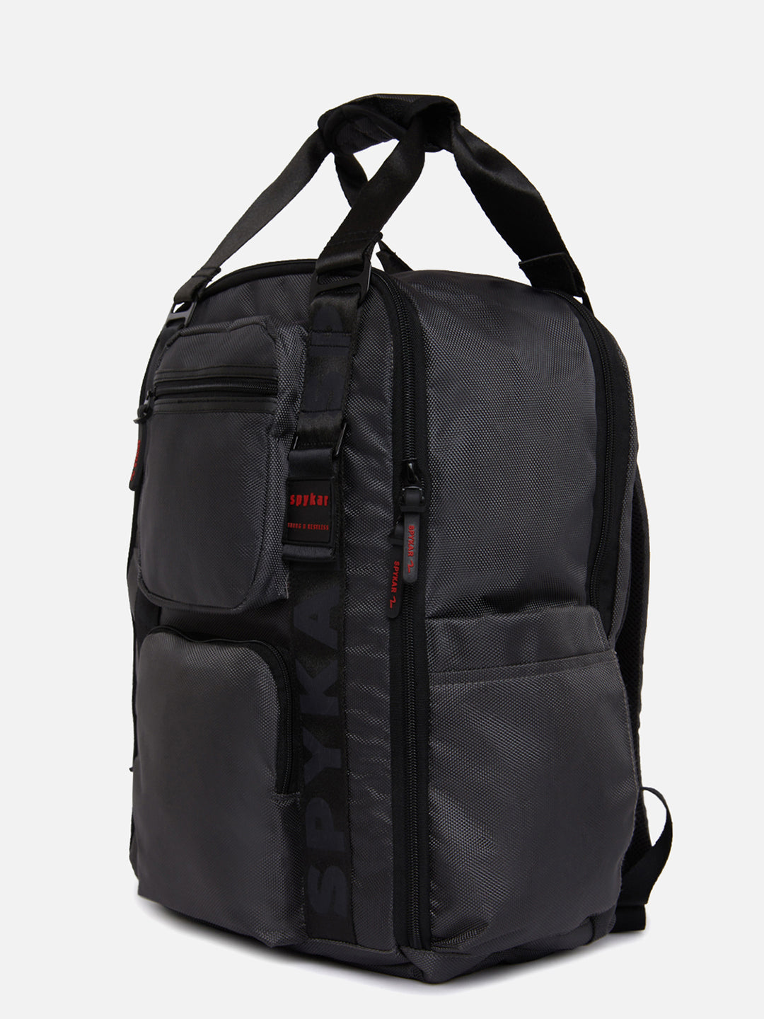 Spykar Dark Grey Traveler Backpacks