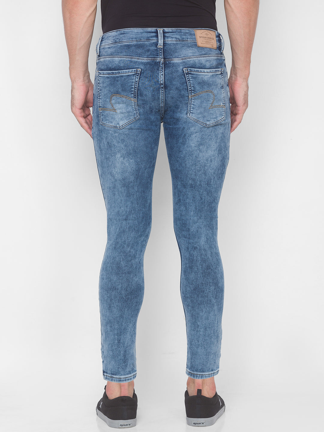 Spykar Men Blue Cotton Slim Fit Tapered Length Jeans (Kano)