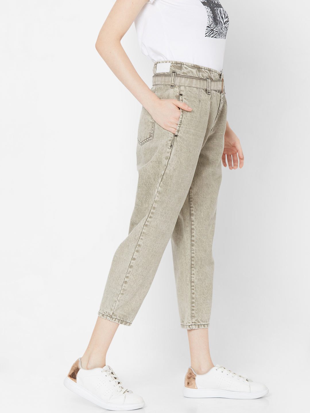 Spykar Women Black Cotton Skinny Fit Regular Length Jeans (YNR)