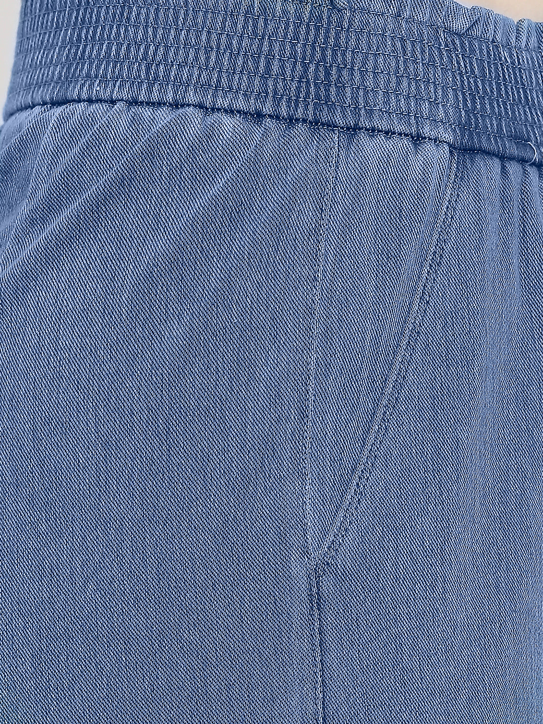 Spykar Ice Blue Cotton Regular Fit Trackpants For Women