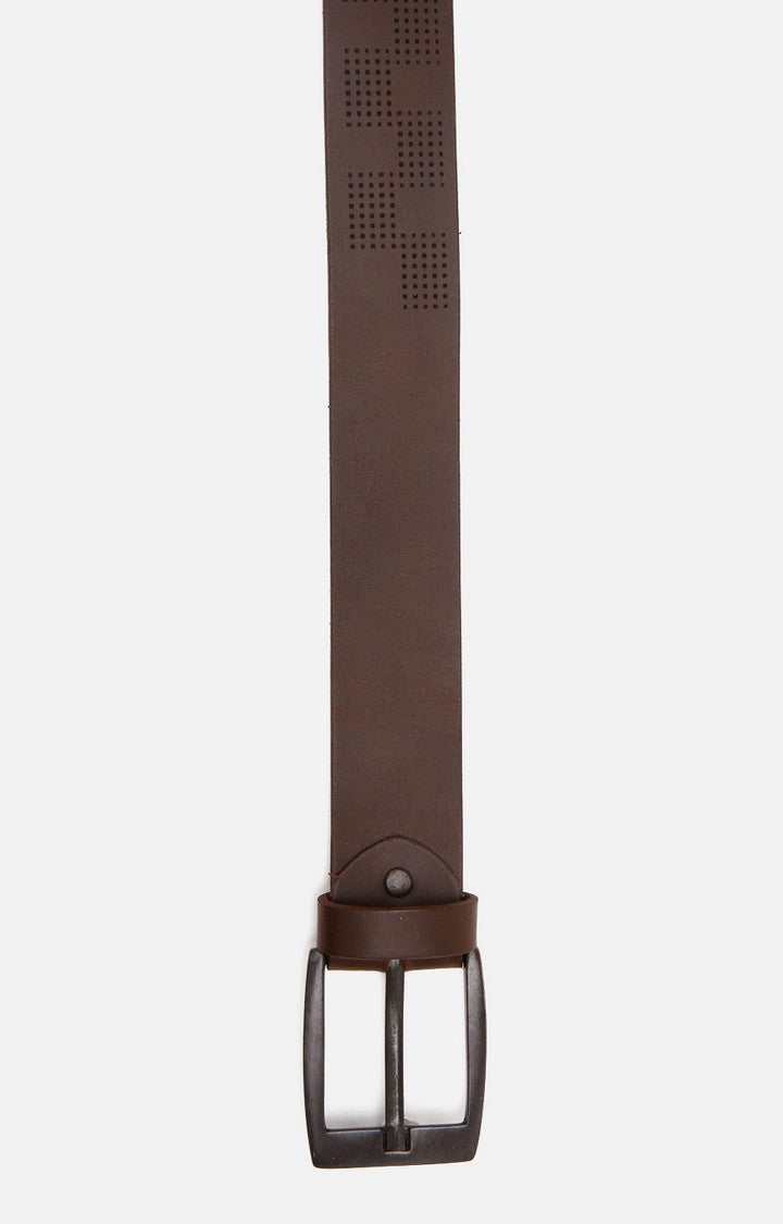 Spykar Men Brown Genuine Leather Belt