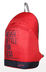 Spykar Red Printed Backpack