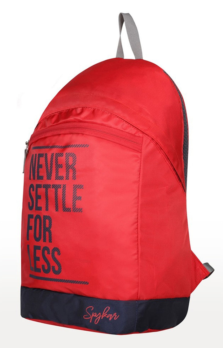 Spykar Red Printed Backpack
