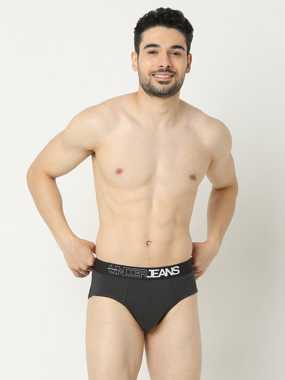 Underjeans By Spykar Men Premium Olive Brief Pack Of 2
