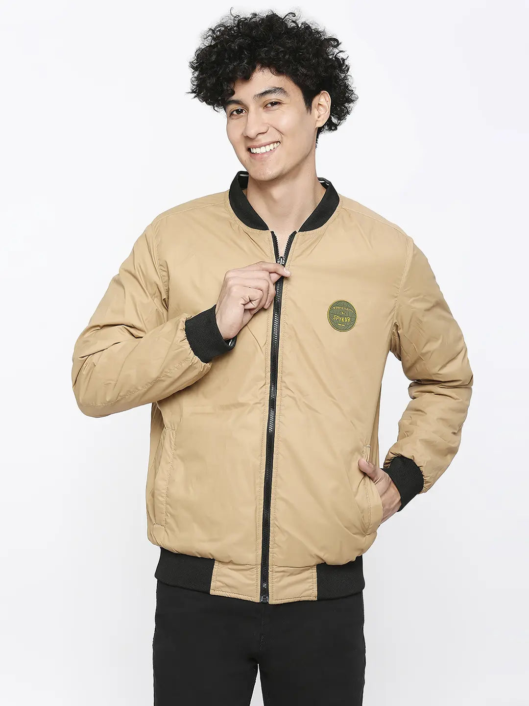 Buy Black & Bronze Jackets & Coats for Men by SPYKAR Online | Ajio.com
