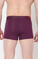 Purple Cotton Trunk For Men Premium- Underjeans By Spykar