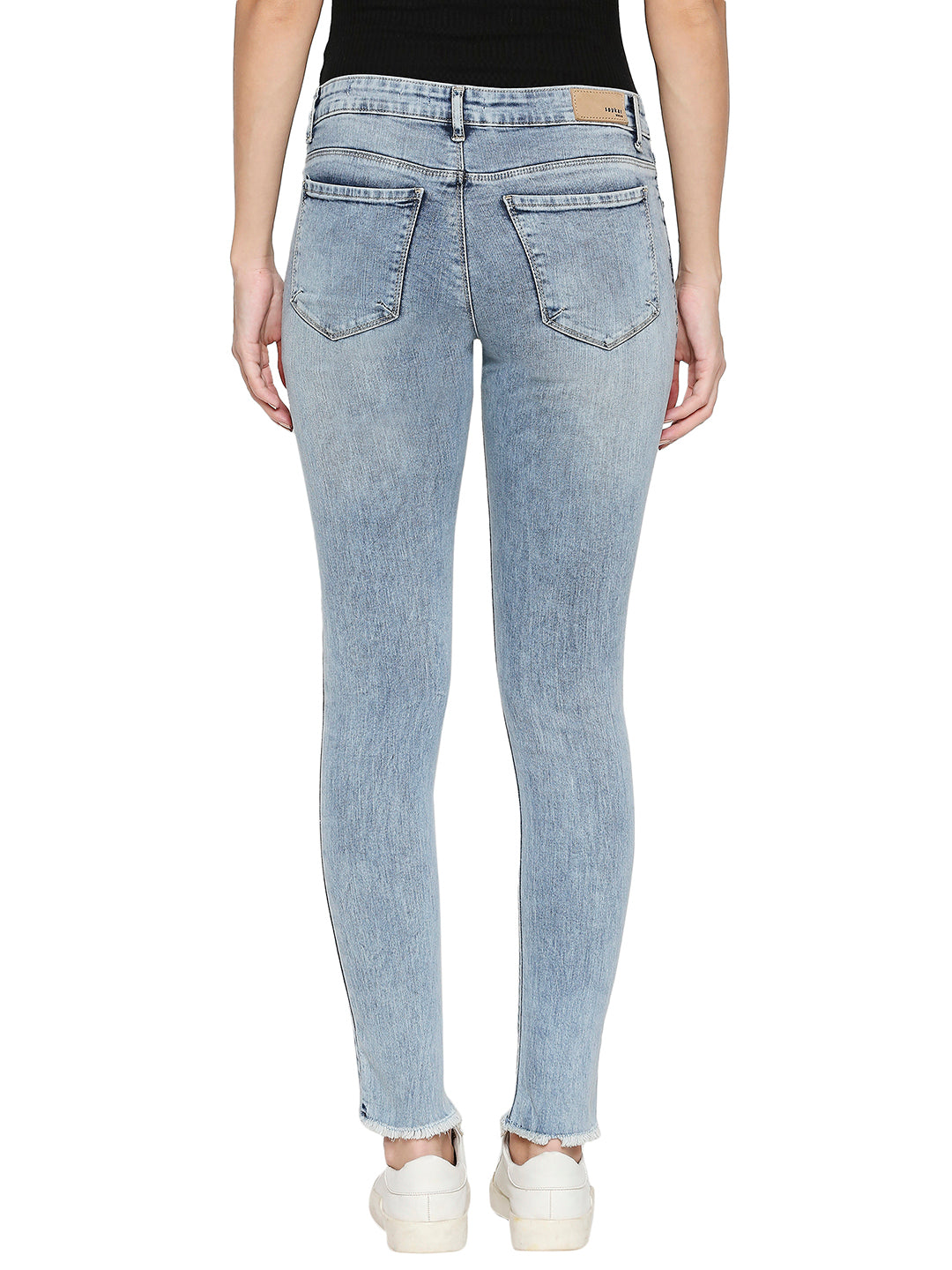 Spykar Women Blue Cotton Jeans