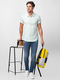 Spykar Men Mid Blue Cotton Slim Fit Tapered Length Jeans (Kano)