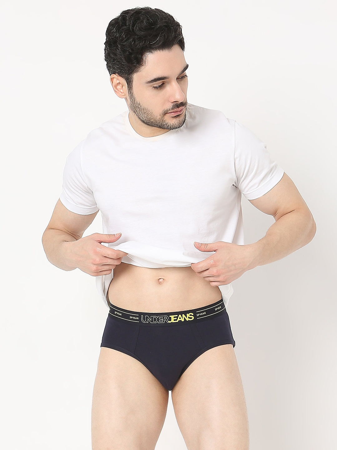 Underjeans by Spykar Men Premium Navy Brief