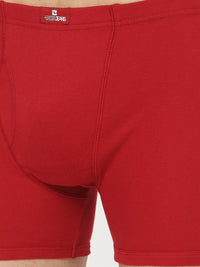 Men Premium Cotton Blend Maroon Trunk - (Pack Of 2)- Underjeans By Spykar