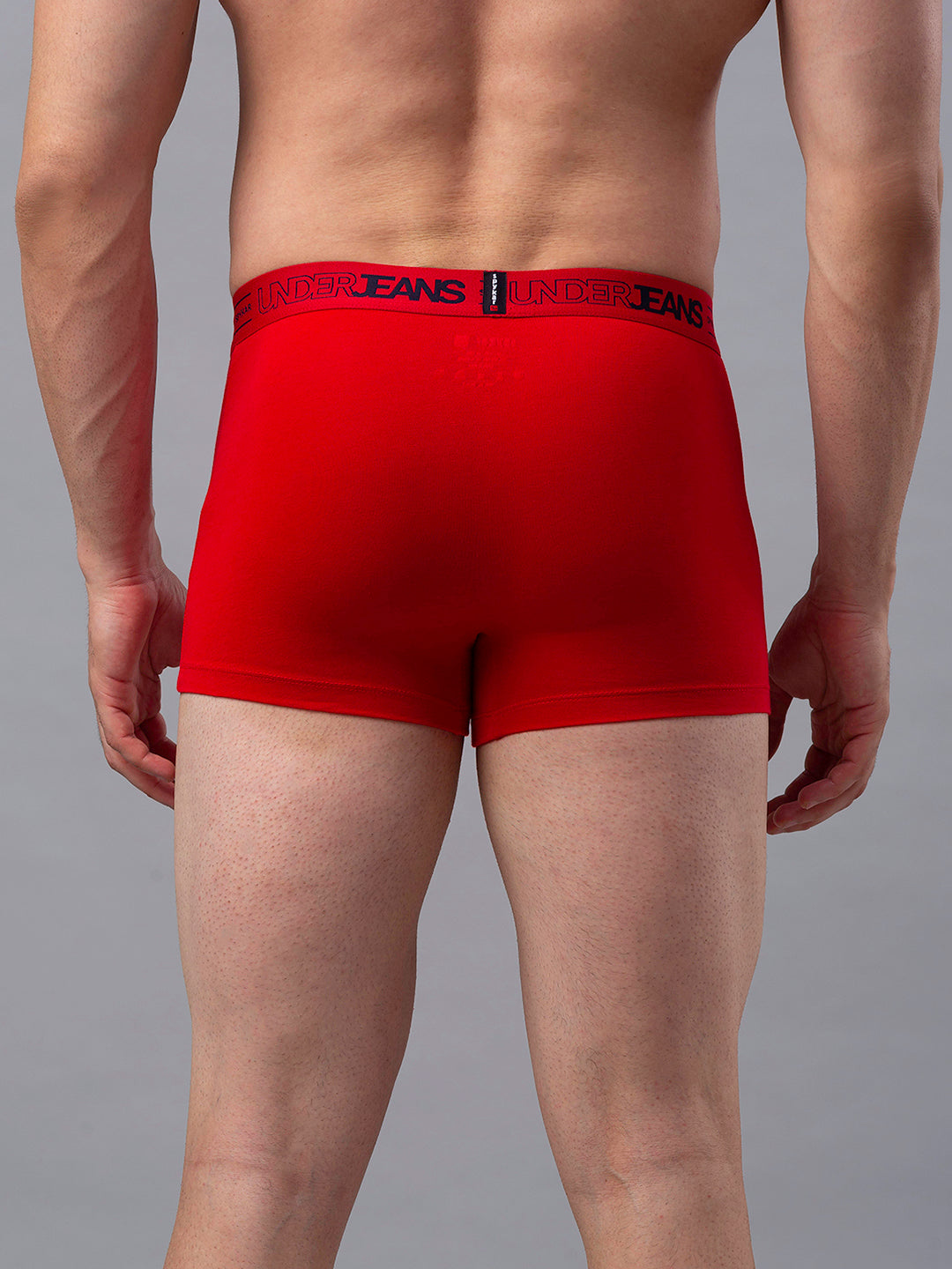 Underjeans By Spykar Men Premium Cotton Blend Red Trunk - (Pack Of 2)