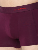 Underjeans By Spykar Men Premium Purple & White Cotton Blend Regular Fit Trunk - Pack Of 2