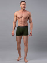 Men Premium Cotton Blend Olive Trunk - (Pack Of 2)- Underjeans By Spykar