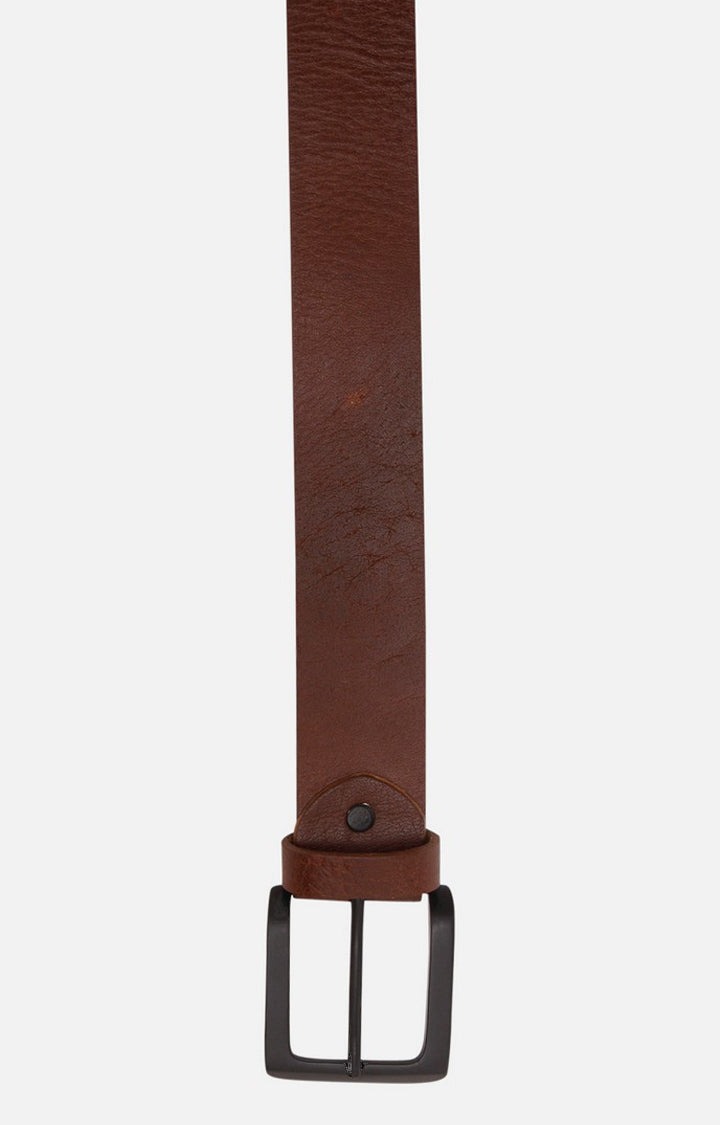 Spykar Men Brown Genuine Leather Belt