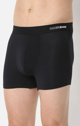 Men Premium Black Micromodal Trunk- Underjeans By Spykar