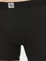 Underjeans By Spykar Men Black Solid Trunks
