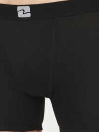 Underjeans By Spykar Men Black Solid Trunks