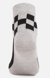 Men Premium Grey Ankle Length (Non Terry) Single Pair Of Socks- Underjeans By Spykar