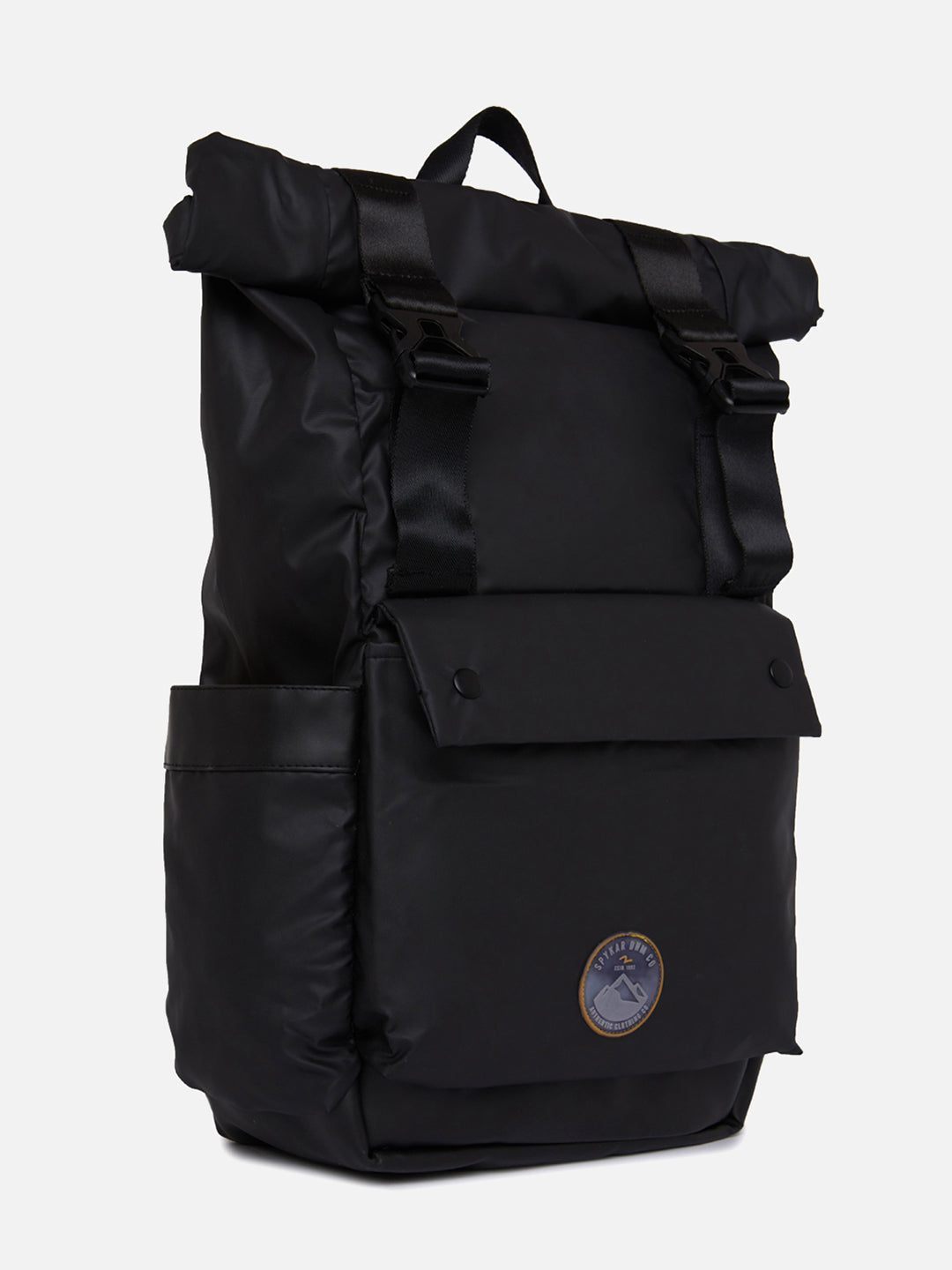 Spykar Black Casual Traveler Backpacks