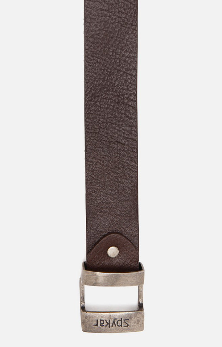 Spykar Men Brown Genuine Leather Belt