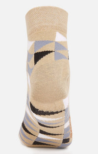 Men Premium Beige Ankle Length (Non Terry) Single Pair Of Socks - Underjeans By Spykar