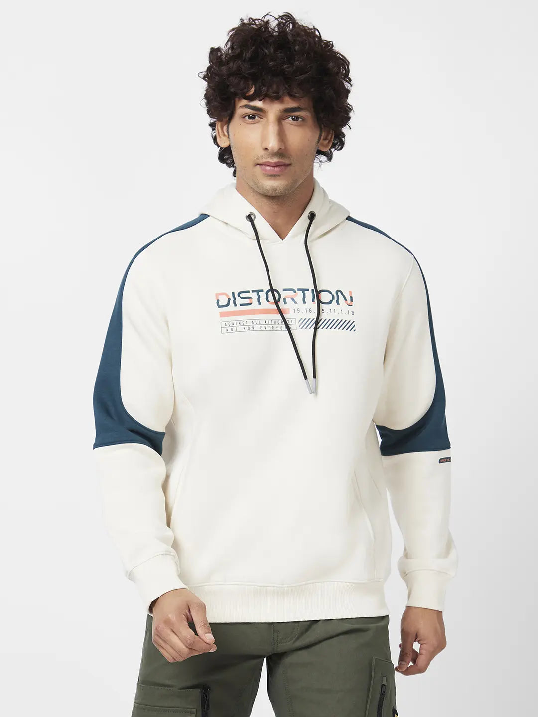 Spykar sweatshirt with on sale zipper