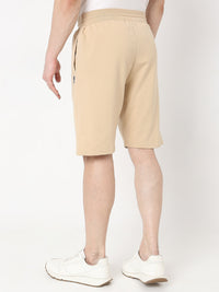 Underjeans by Spykar Men Premium Knitted Beige Shorts