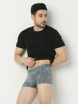 Underjeans by Spykar Men Super Premium Bonded Elastic MD. Blue Trunk