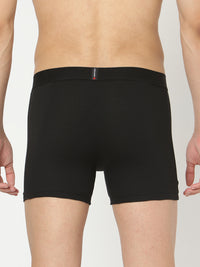 Underjeans By Spykar Men Black Solid Trunks