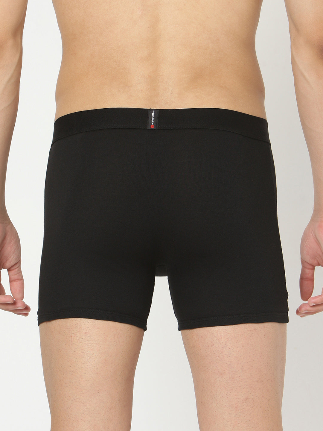 Underjeans By Spykar Men Black Solid Trunks