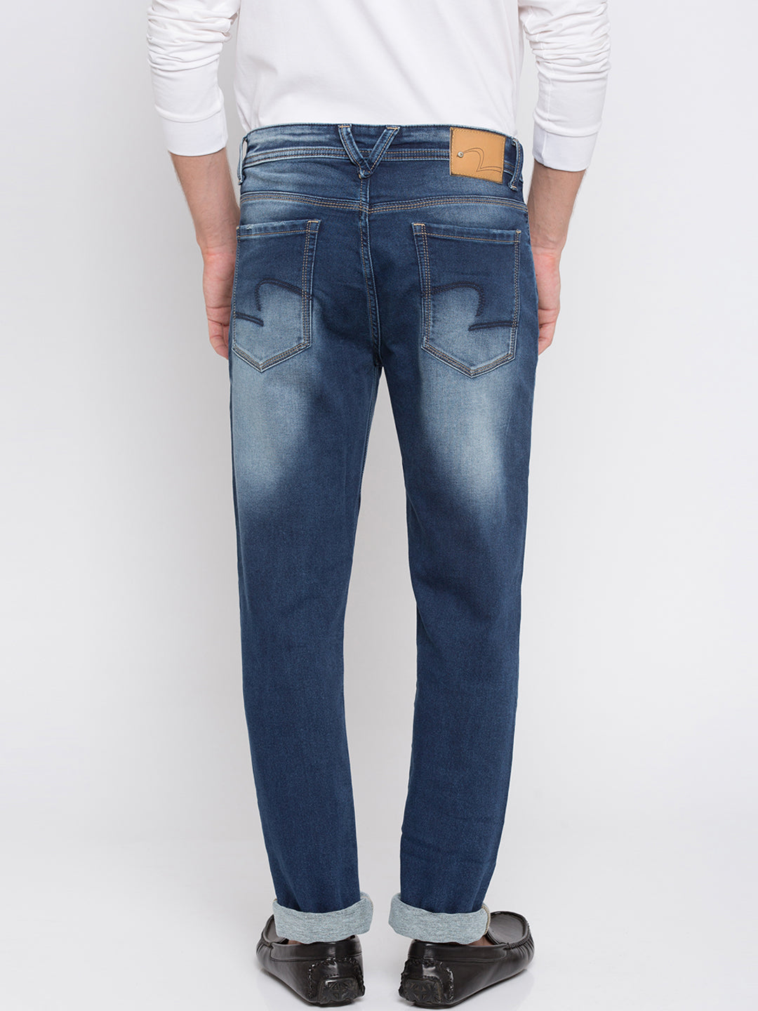 Spykar Men Blue Solid Skinny Fit Jeans