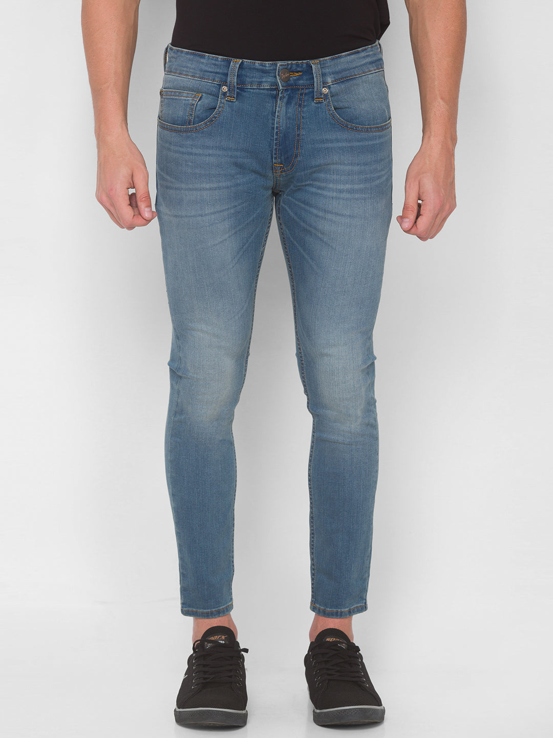 Spykar Men Vintage Blue Slim Fit Mid-Rise Jeans (Kano)