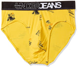 Underjeans By Spykar Men Premium Cotton Blend Yellow Brief
