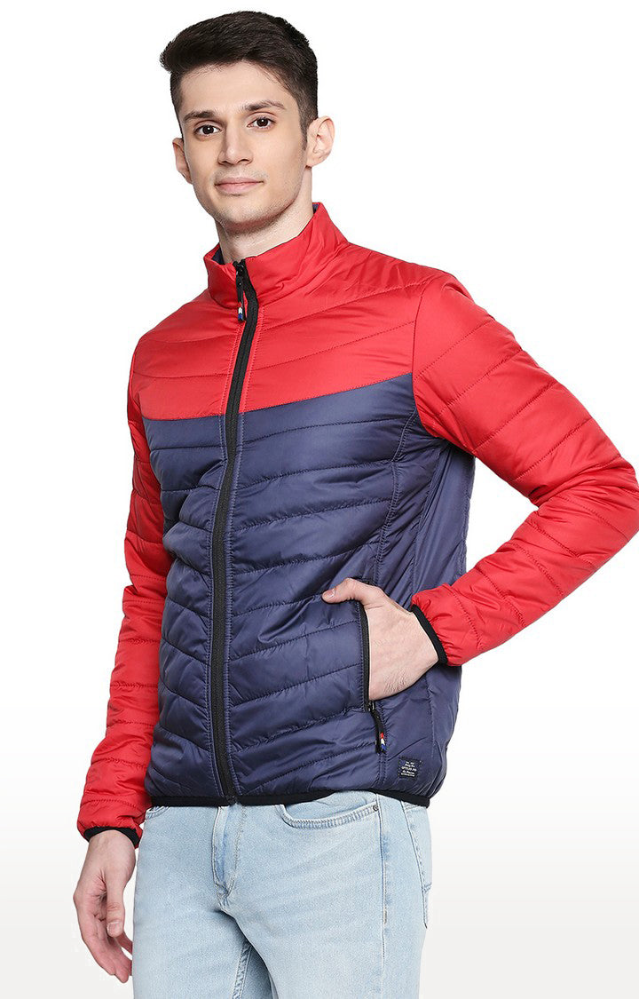 Spykar Red Polyester Regular Fit Jacket For Men