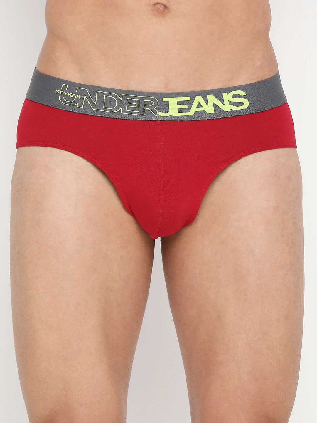 Underjeans By Spykar Men Premium Assorted Cotton Blend Brief Pack Of 2