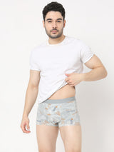 Underjeans by Spykar Men Super Premium Bonded Elastic Light Grey Trunk