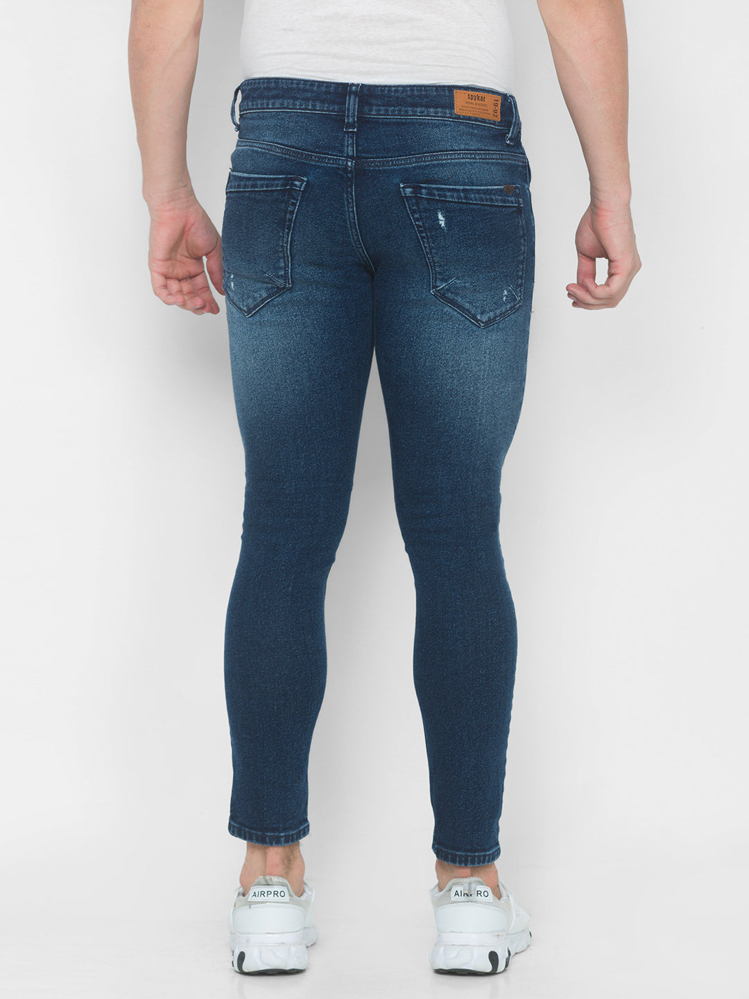 Spykar Men Blue Cotton Slim Fit Tapered Length Jeans (Kano)