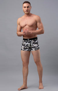 Underjeans By Spykar Men Multicolour Printed Trunks