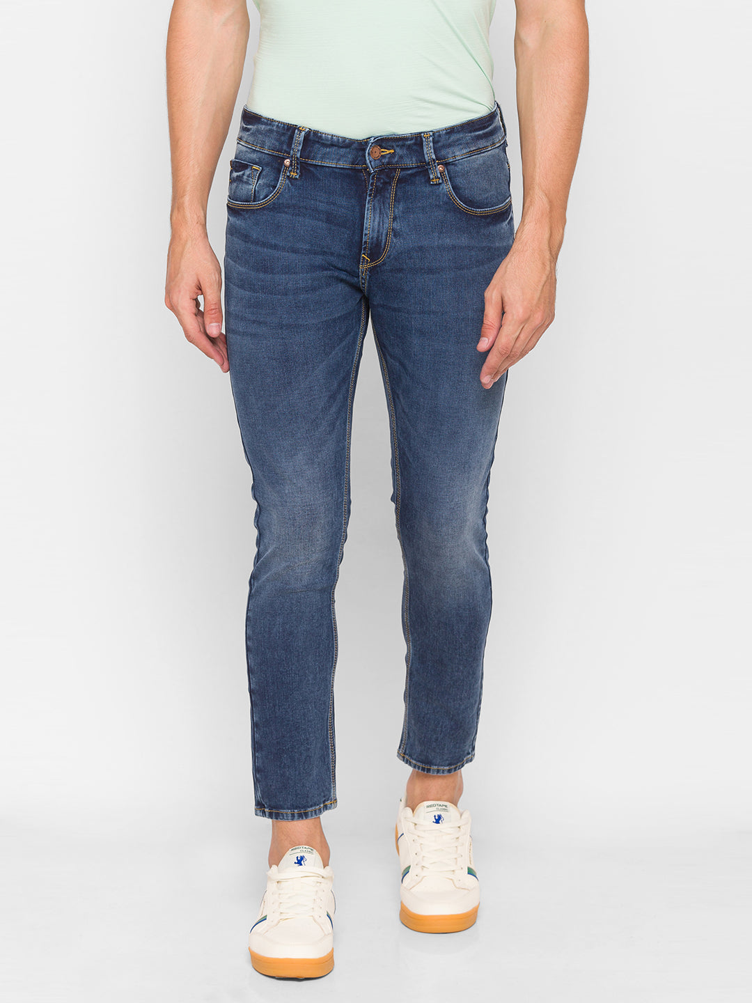 Spykar Blue Cotton Men Jeans (Kano)