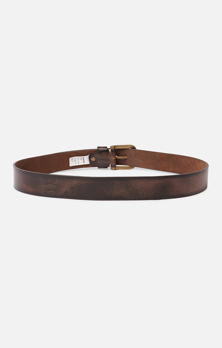 Spykar Men Tan Genuine Leather Belt