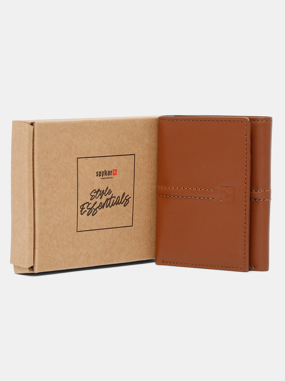 Spykar Men Brown Leather Wallet