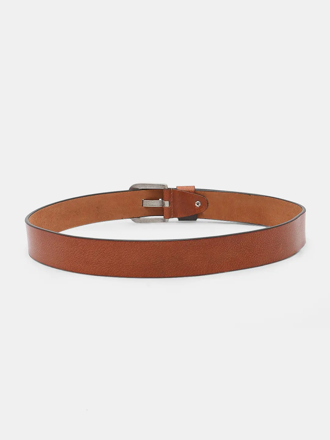 Spykar Brown Leather Belt & Wallet Combo