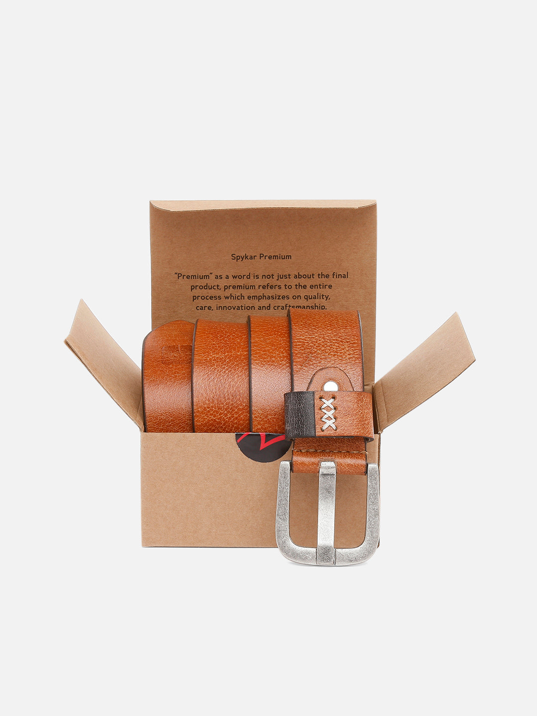 Spykar Men Tan Leather Belt