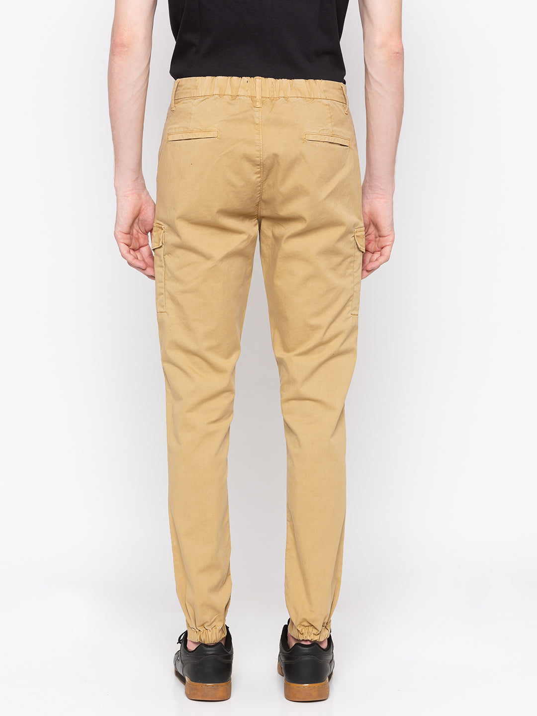 Spykar Men Brown Cotton Slim Fit Casual Trackpant