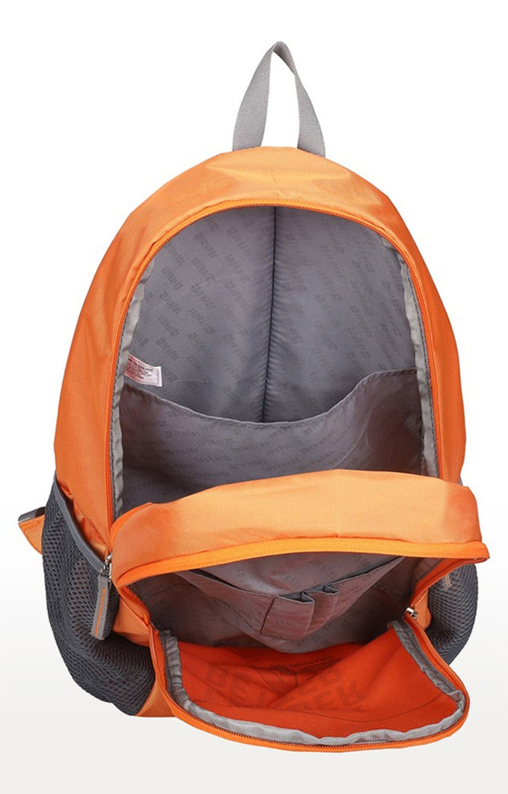 Spykar Orange Printed Backpack