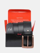 Spykar Men Black Leather Belt