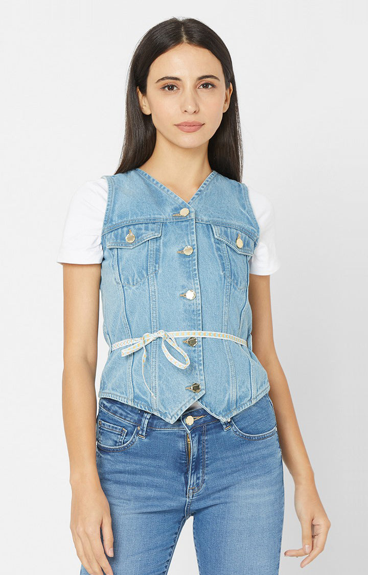 Shop Sleeveless Denim Jacket Women with great discounts and prices online -  Feb 2024 | Lazada Philippines