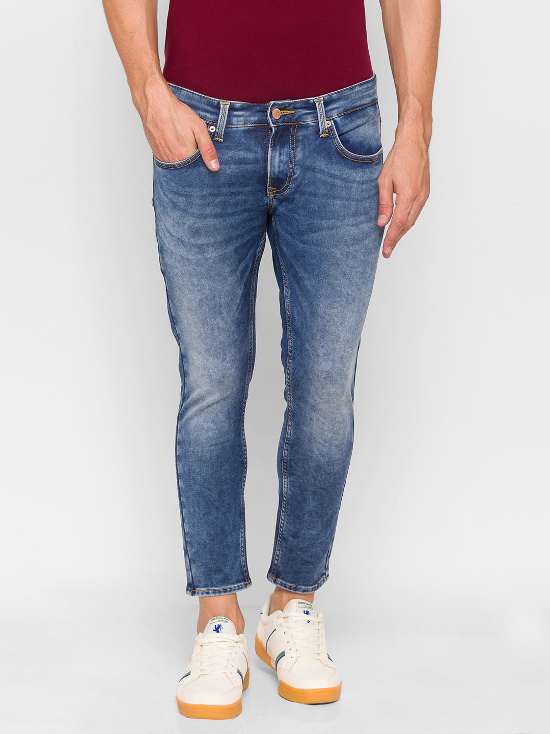 Spykar Blue Cotton Men Jeans (Kano)