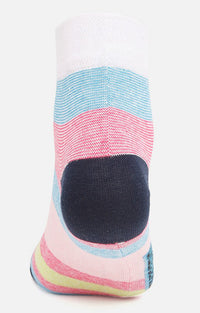 Men Premium Pink Ankle Length (Non Terry) Single Pair Of Socks- Underjeans By Spykar