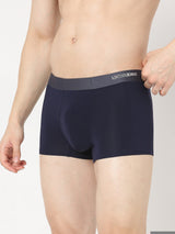 Underjeans by Spykar Men Super Premium Bonded Elastic Navy Trunk